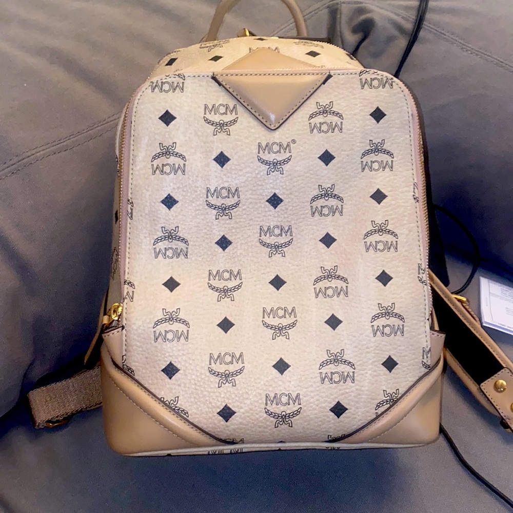 MCM Duke Visetos Medium Backpack